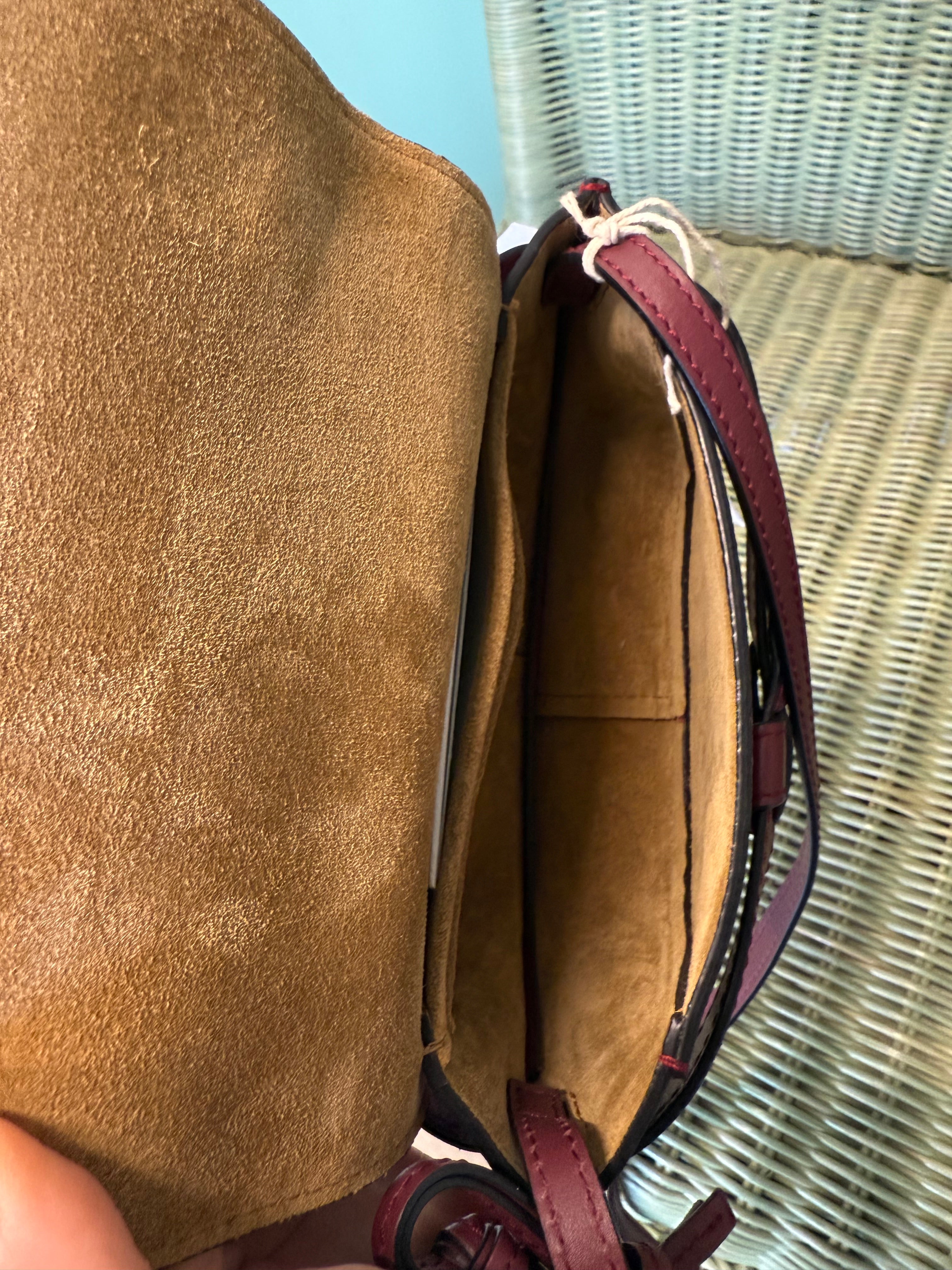 Loewe Gate Mini Crossbody Bag – Red & Burgundy