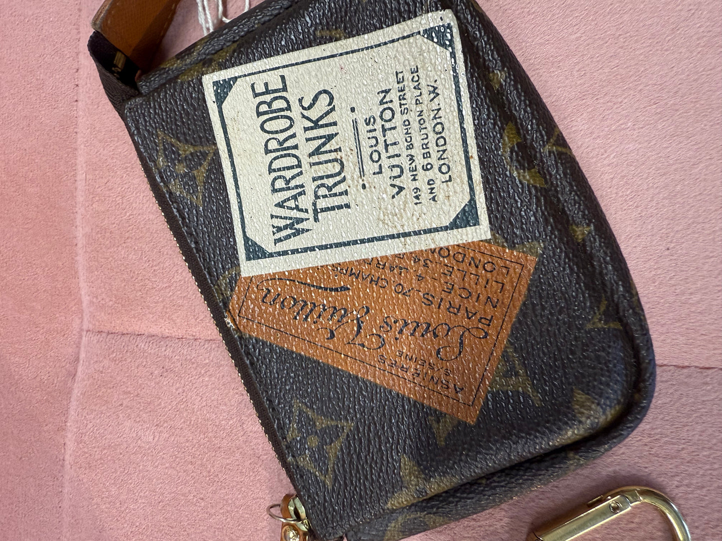 Louis Vuitton Monogram “Trunks & Bags / Wardrobe Trunks” Zip Coin & Key Pouch