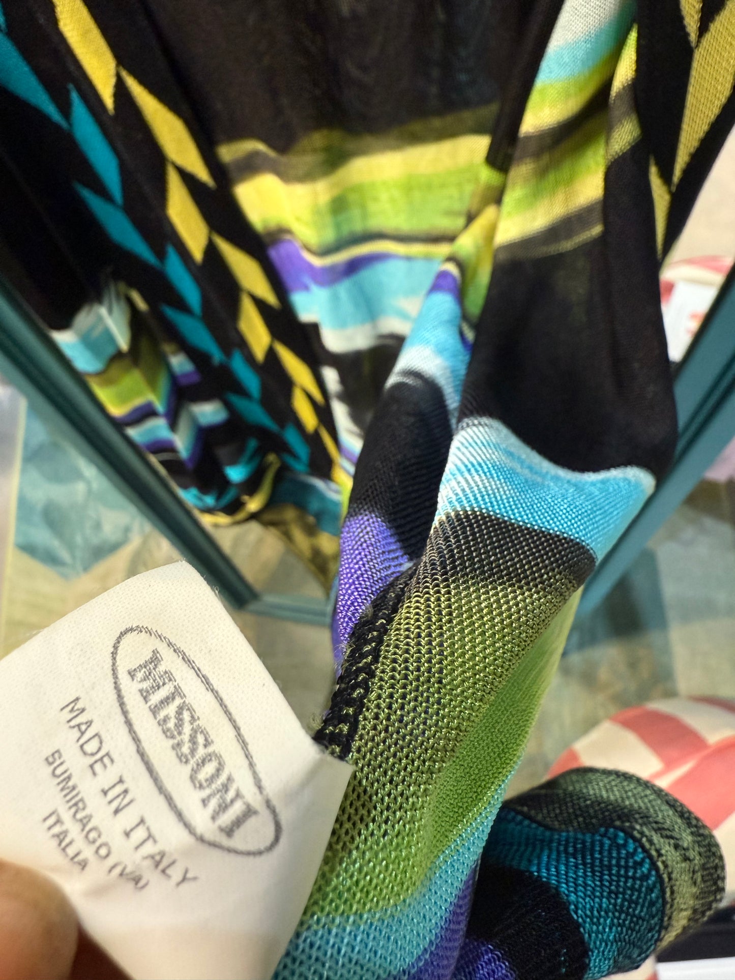 Missoni Sheer Printed Kimono Jacket – Black Multicolour | UK 10–12