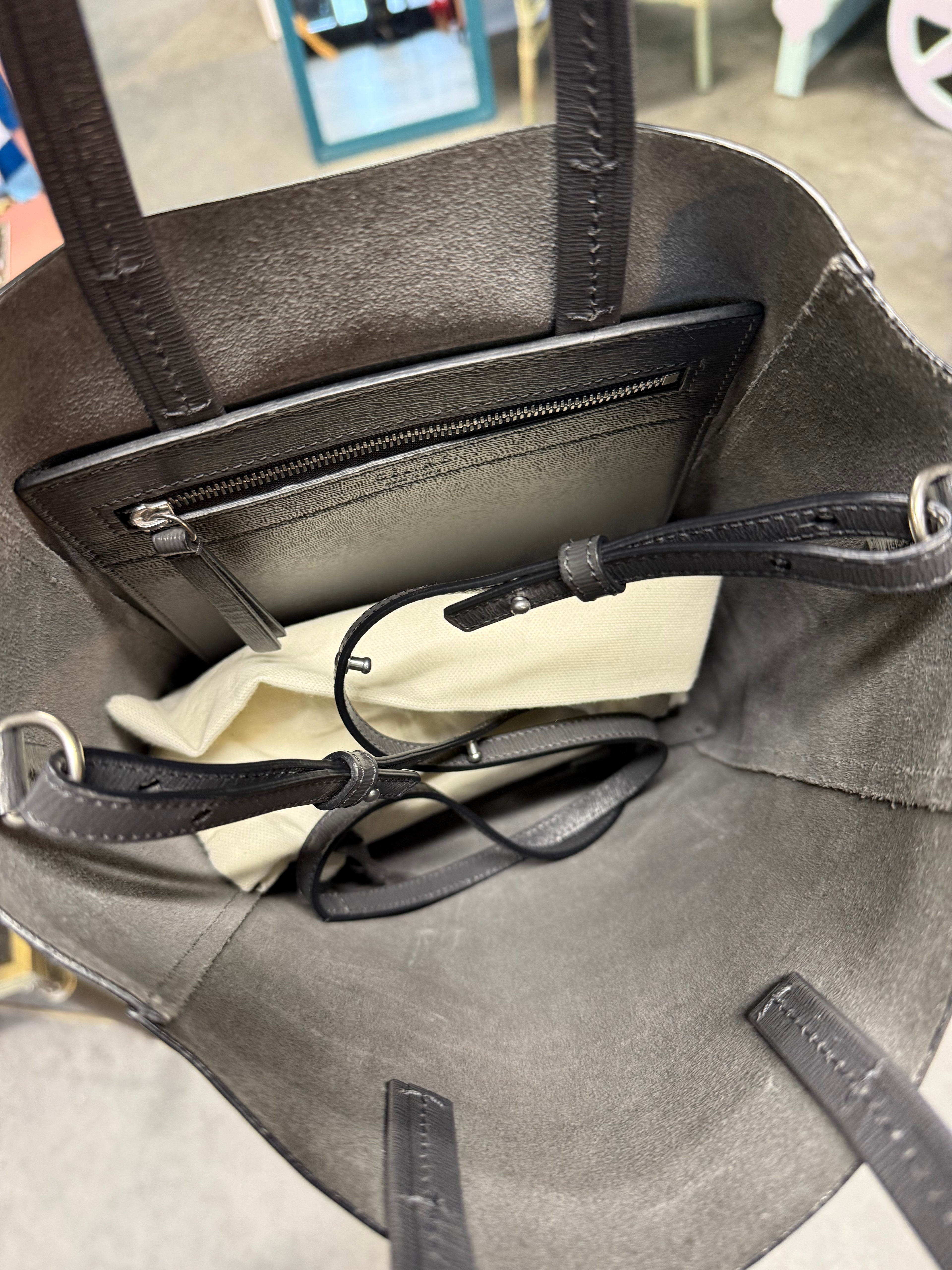 Céline Cabas Tote – Charcoal (Medium)