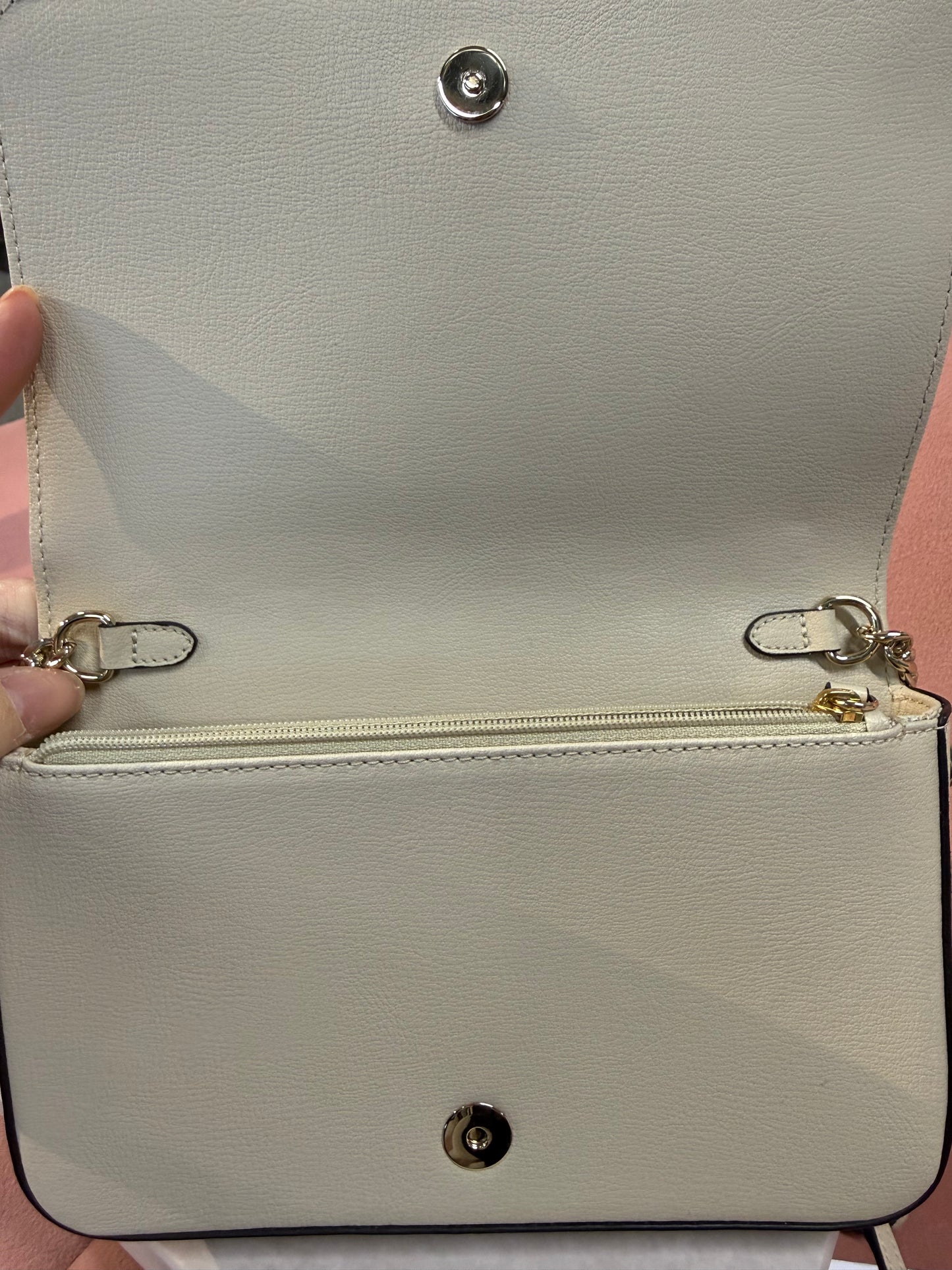 Jimmy Choo Crossbody / Shoulder Bag – Cream Leather