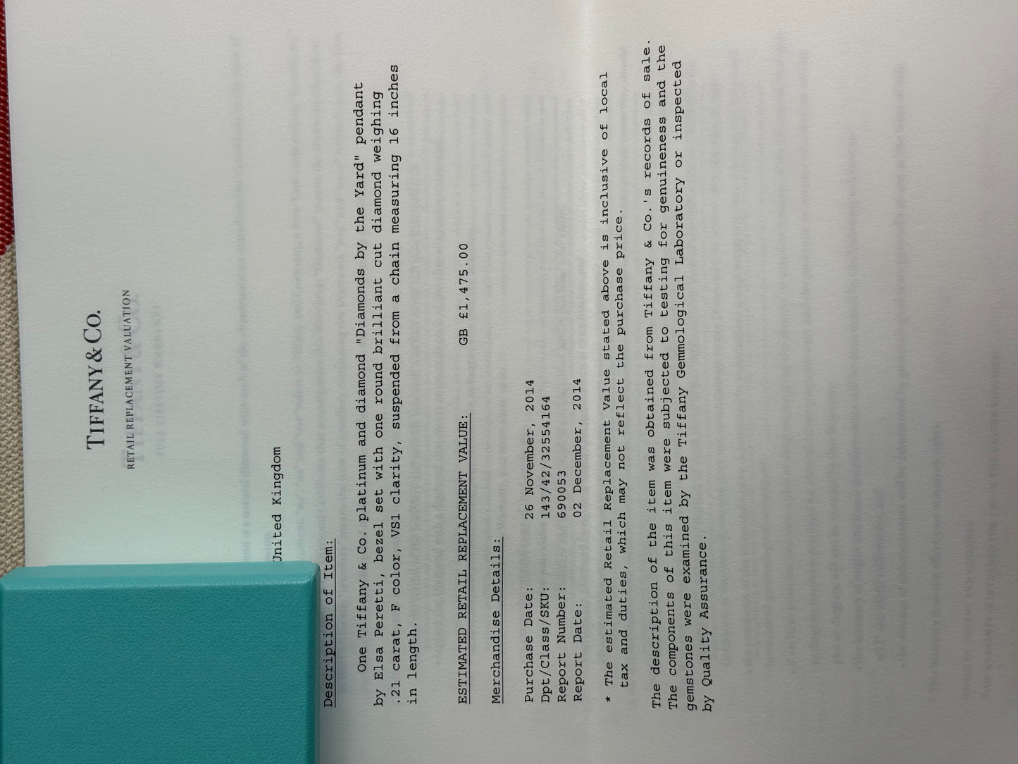 Tiffany &amp; Co. Elsa Peretti® Diamonds by the Yard® Necklace – 0.71ct, Platinum