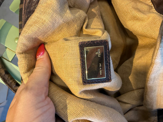 Fendi Spy Bag in Zucca Canvas &amp; Leather