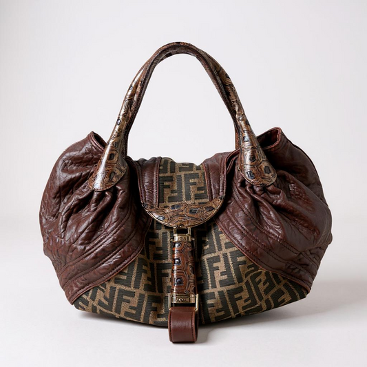 Fendi Spy Bag in Zucca Canvas &amp; Leather