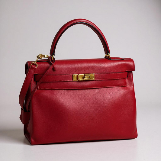 Hermès Kelly 32 Retourne in Rouge H – 1990