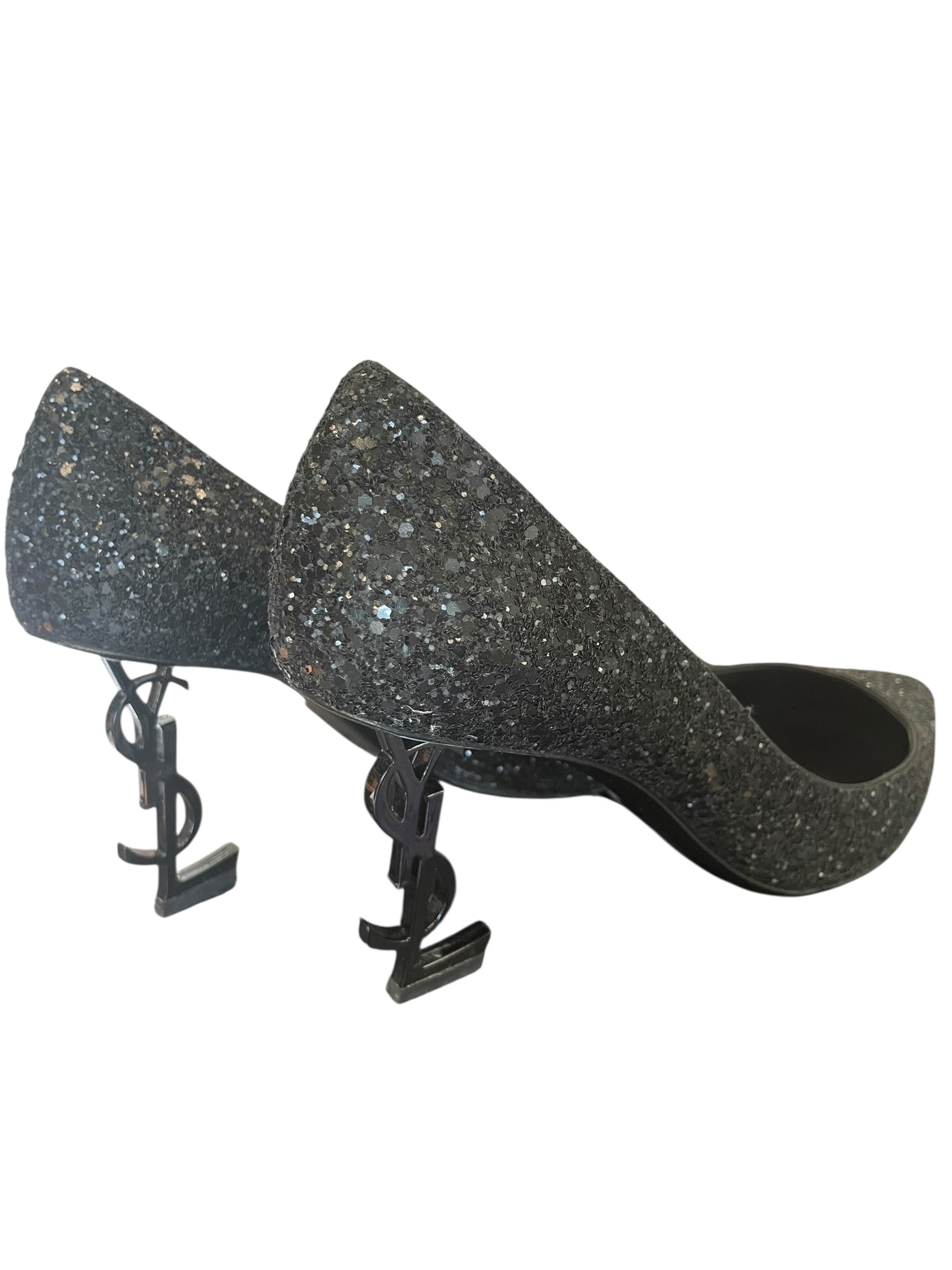 Saint Laurent Opyum Glitter Pumps – Size 39