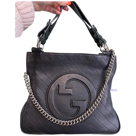 Gucci Blondie Tote in Black Quilted Leather