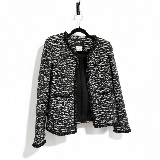 Chanel Monochrome Tweed Jacket – FR36 (UK 8)