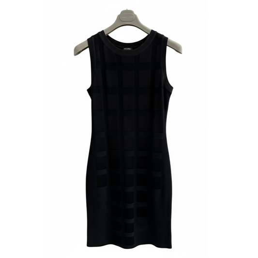 Chanel Black Grid Pattern Dress – FR36 (UK 8)
