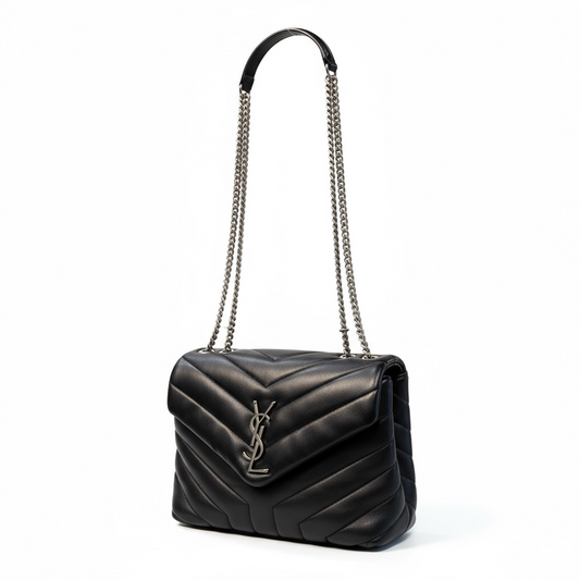 Saint Laurent Loulou small Shoulder Bag – Black Leather