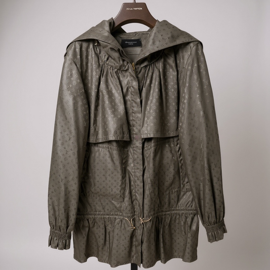Louis Vuitton Monogram Hooded Parka in Black