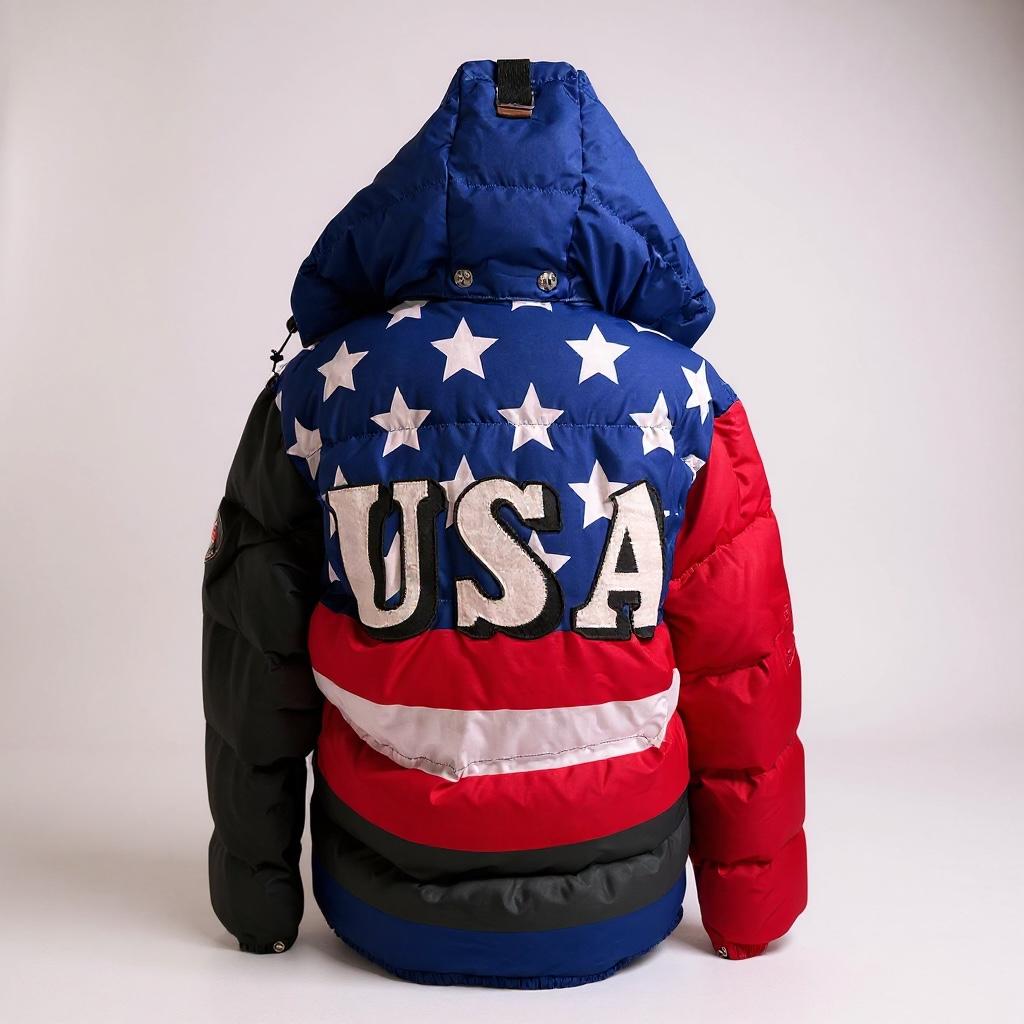 Ralph Lauren Polo 1992 Flag Down Puffer Jacket