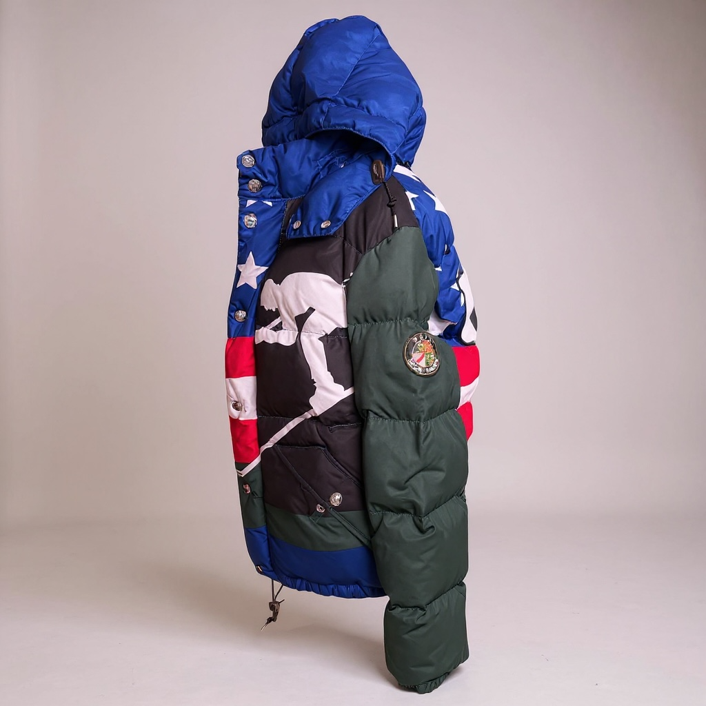 Ralph Lauren Polo 1992 Flag Down Puffer Jacket