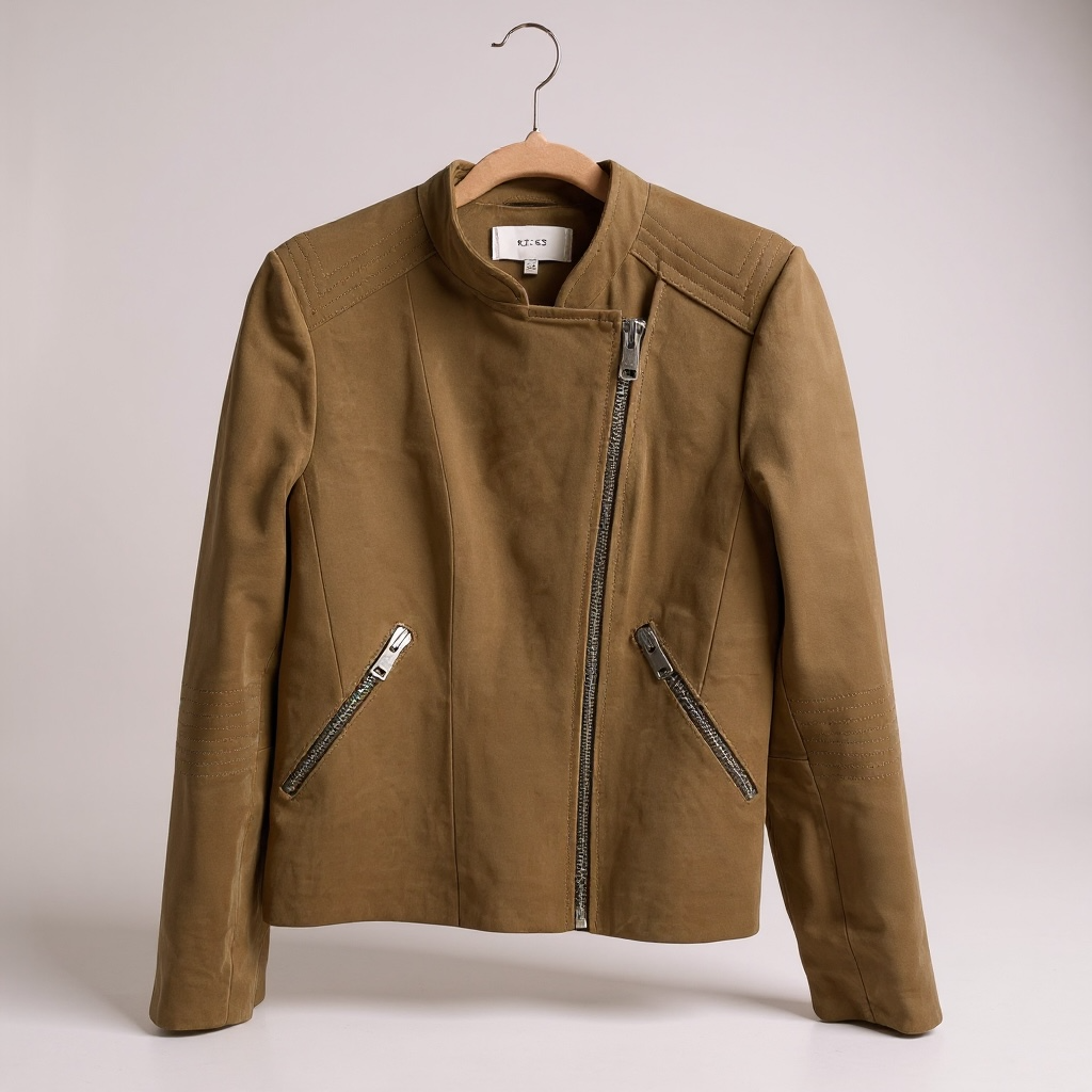 Reiss Suede Biker Jacket – UK 10
