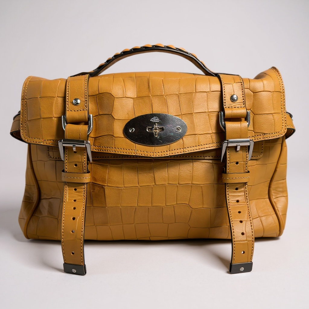 Mulberry Alexa in Croc-Embossed Leather
