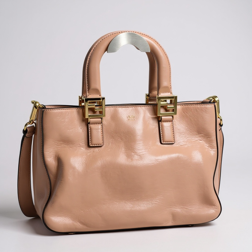 Fendi 2Jours Small Tote – Nude blush Leather
