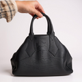 Vivienne Westwood Black Leather Bowler Bag