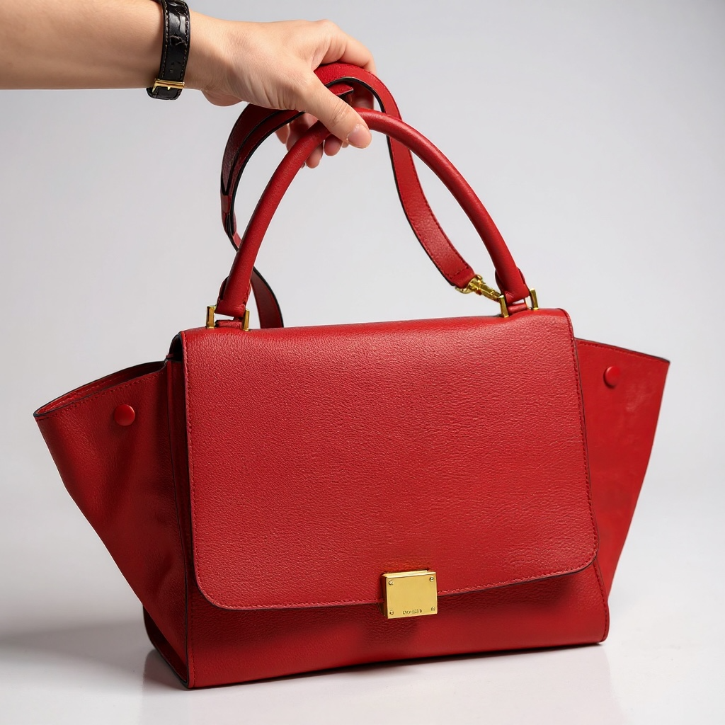 Céline Trapeze Bag – Red (Medium)